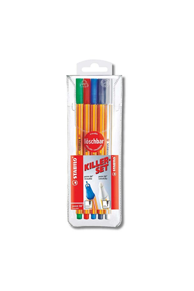 Fine Liner 4's + Erasable Pen