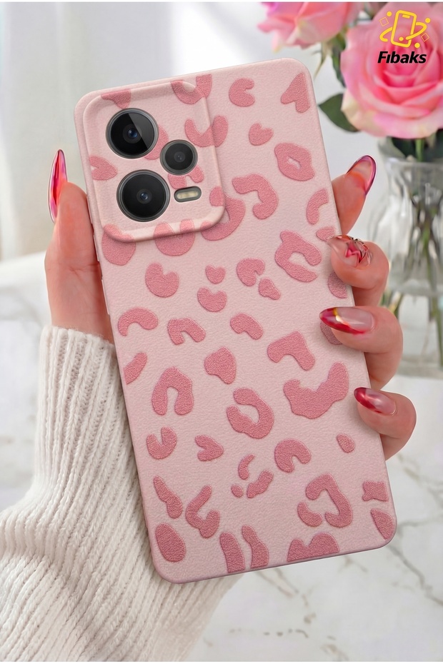 Redmi Note 12 4g Case Pink Leopard Stylish Design Premium Slim Soft Silicone