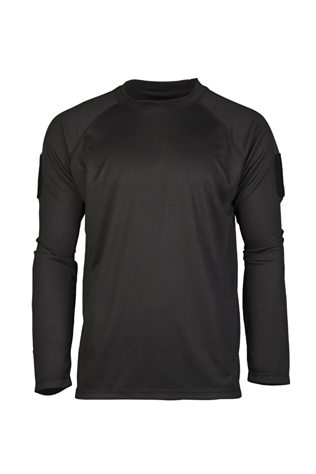 Tricou tactic quickdry maneca lunga - Negru - 1