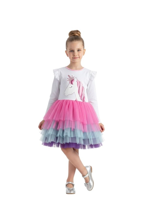 D'Daniela - Unicorn Colorful Tutu Dress - 1Y to 8Y