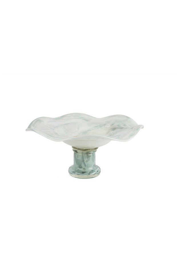 Alba Glass Glass Footed Plate 31X29X14Cm