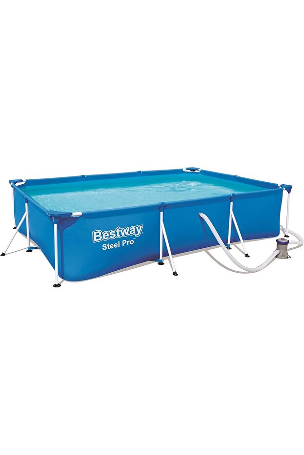 Steel Pro Rectangular Deluxe Frame Pool 3mx2.01mx66cm 56411