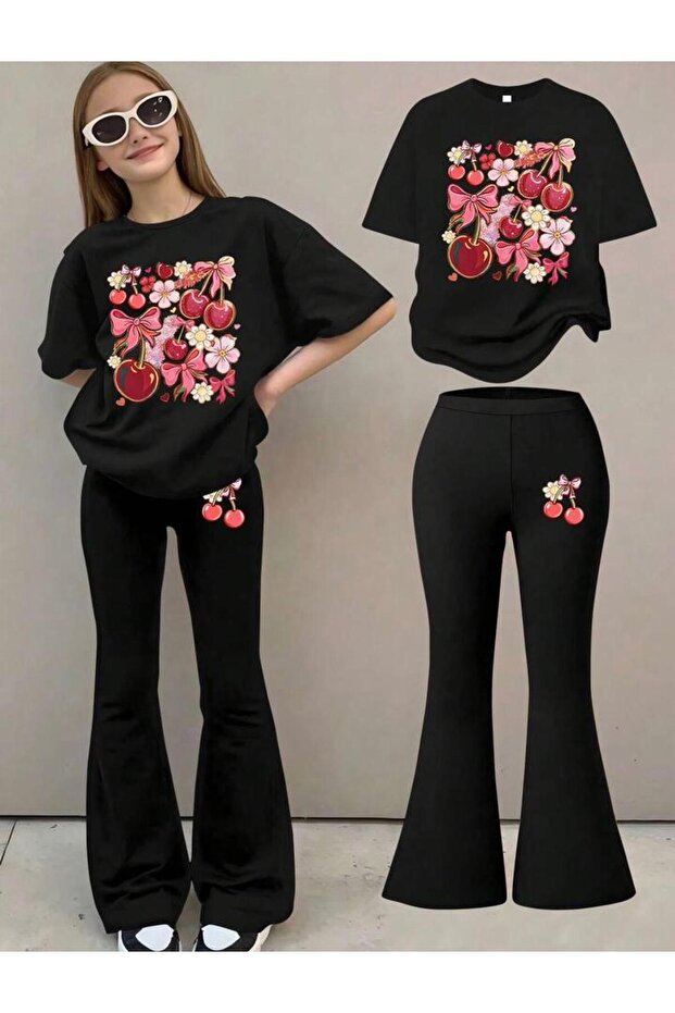 Girls' T-Shirt and Spanish Leggings Set