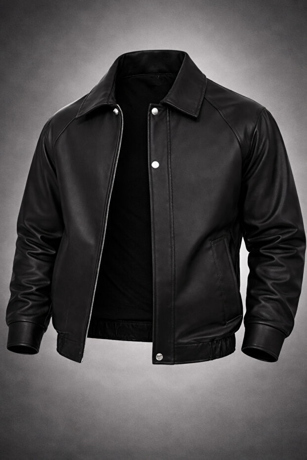 Men's Oversized Jacket Premium Transitional Bomber Jacket - 1