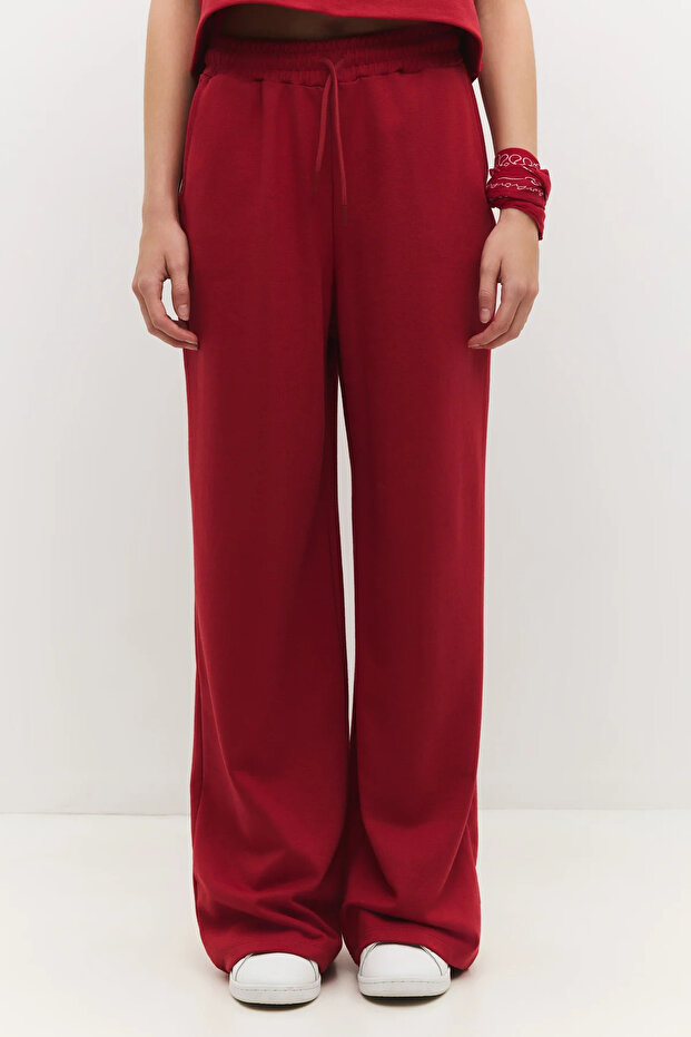 Wide Leg Tracksuit with Elastic Waist