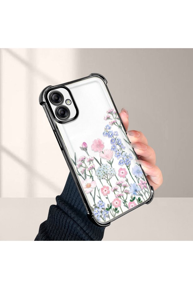 Samsung Galaxy A04E Compatible Beautiful Flower Pattern Drop-Resistant Protective Case