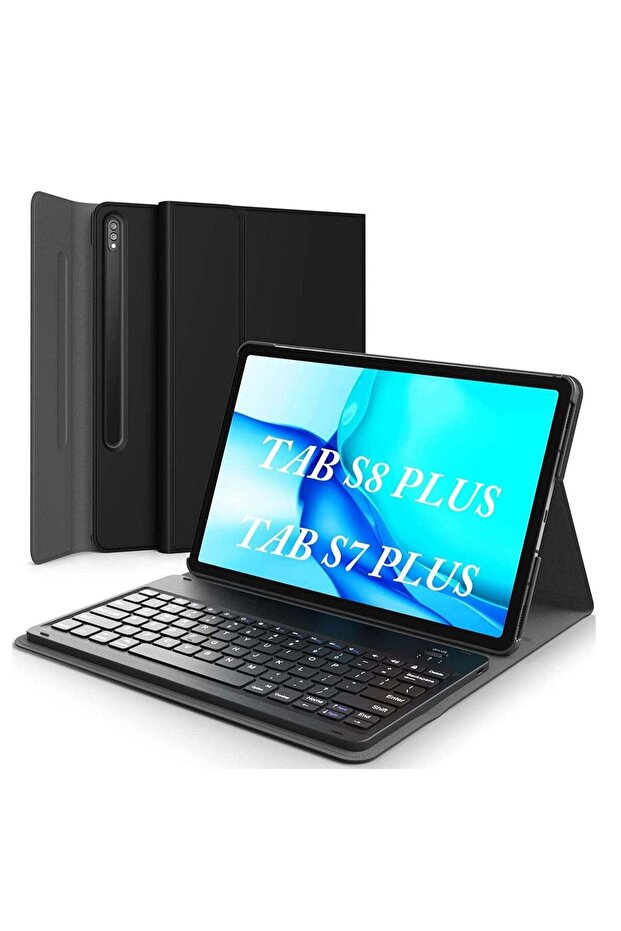 Galaxy Tab S8 Plus/ S7 Plus Keyboard Case, Wireless Detachable