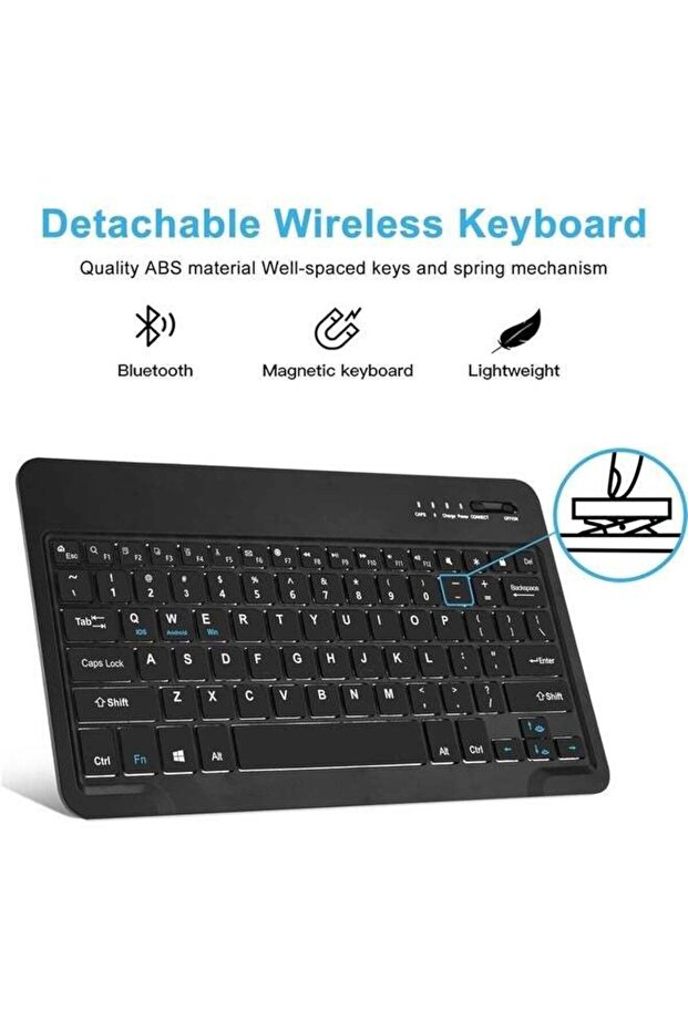 Versatile Keyboard Cover for iPad Air 13” and Pro 12.9” – Sleek Black Design