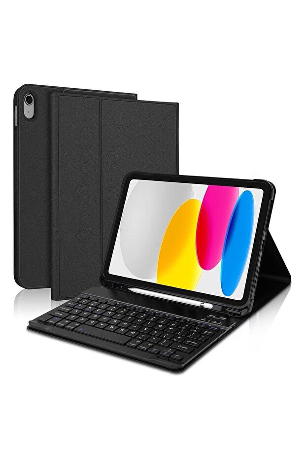 Keyboard Case for iPad 10.9 Inch 10th Generation (2022) Smart Protective Case with Detachable Blueto