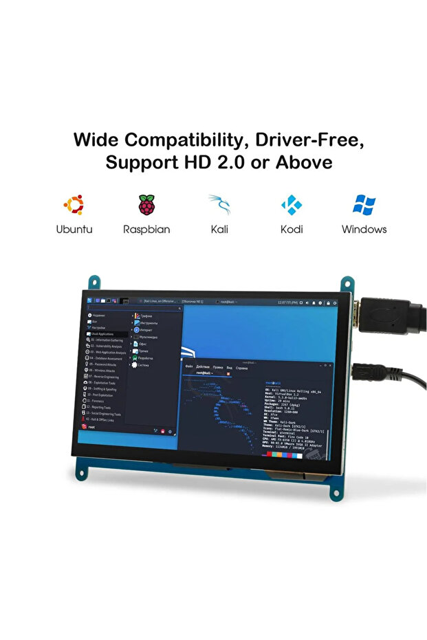 Monitor Touchscreen de 7 Inch 1024x600 IPS - 6