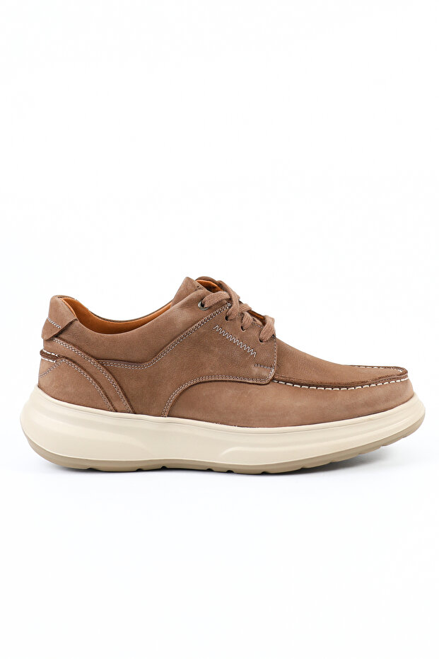 Genuine Leather Brown Nubuck Casual Men's Shoes - Flex255220