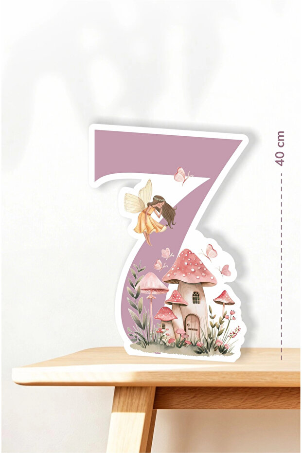 Fairy Girl Themed 7 Year Old Figure Board - 7 Year Old (40 cm)