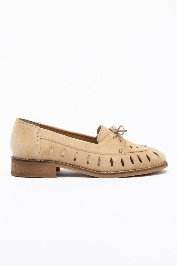 Genuine Leather 33-34-35-36-37-38-39-40-41-42-43-44-45 Size Laser Cut Perforated Women's Shoes