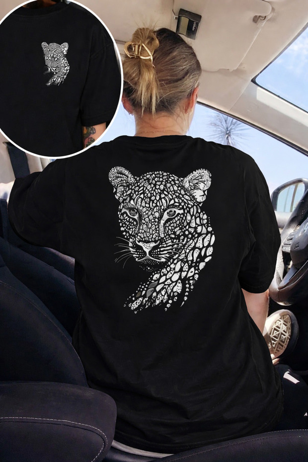 Unisex Tshirt Quality Fabric Tiger Printed Comfortable Fit Tshirt