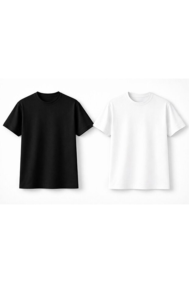 Ανδρικό μπλουζάκι Regular Fit Basic, Σετ 2 τεμαχίων - 1