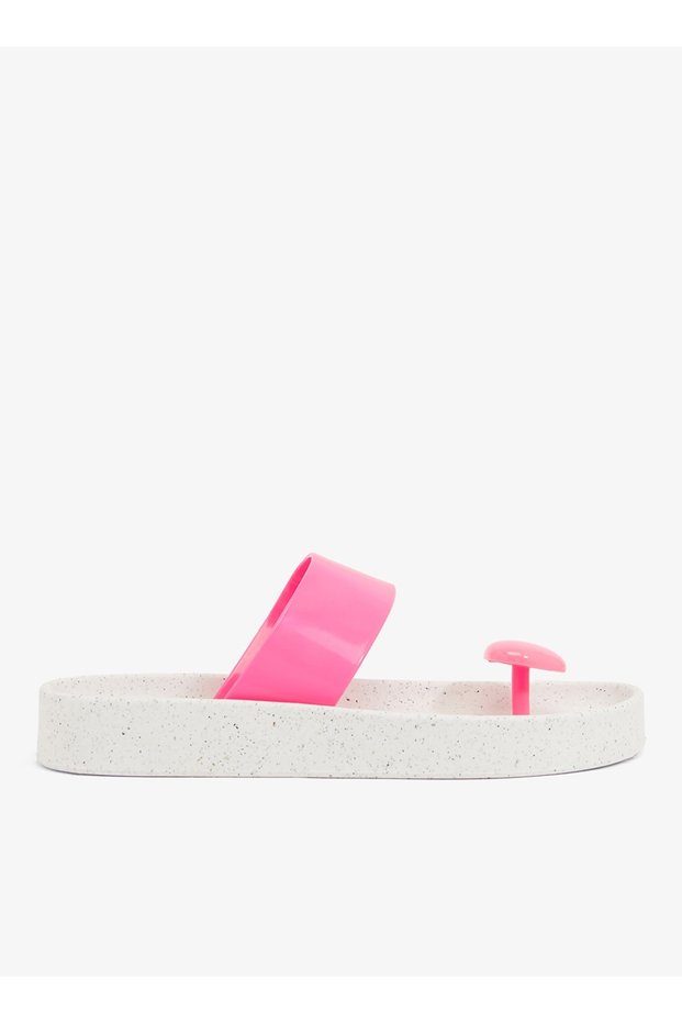 Smooth Stone Women's Anti Slip Sole Colored Strap Sandals-White/Pink, size-40