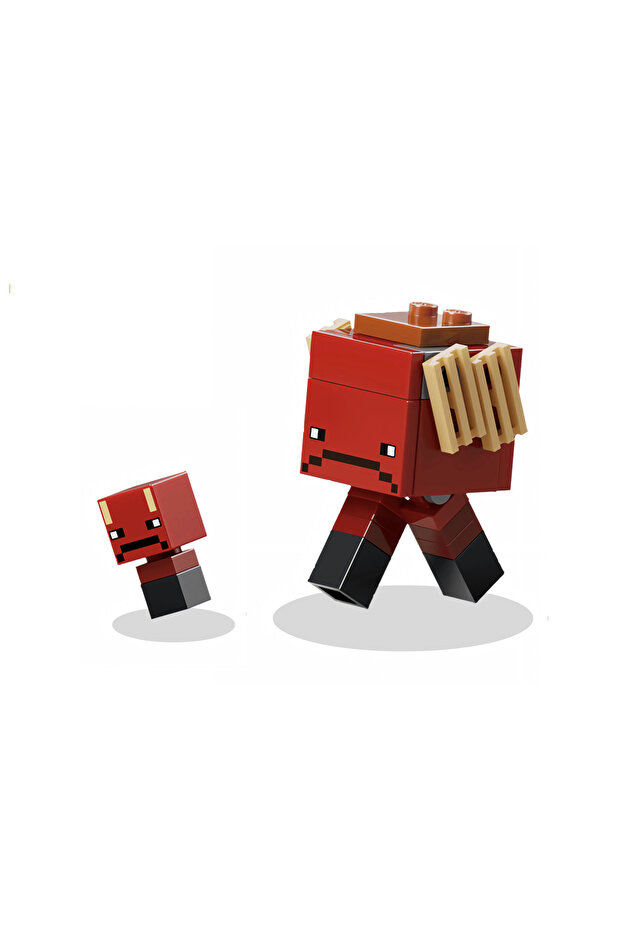 Minecraft 90 - Strider Big Figure and Baby Strider Original Minifigure