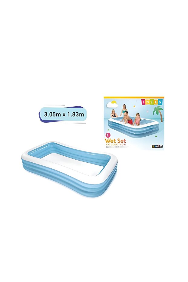 مسبح مستطيل كبير للأطفال من Trend Baby & Trend Kids