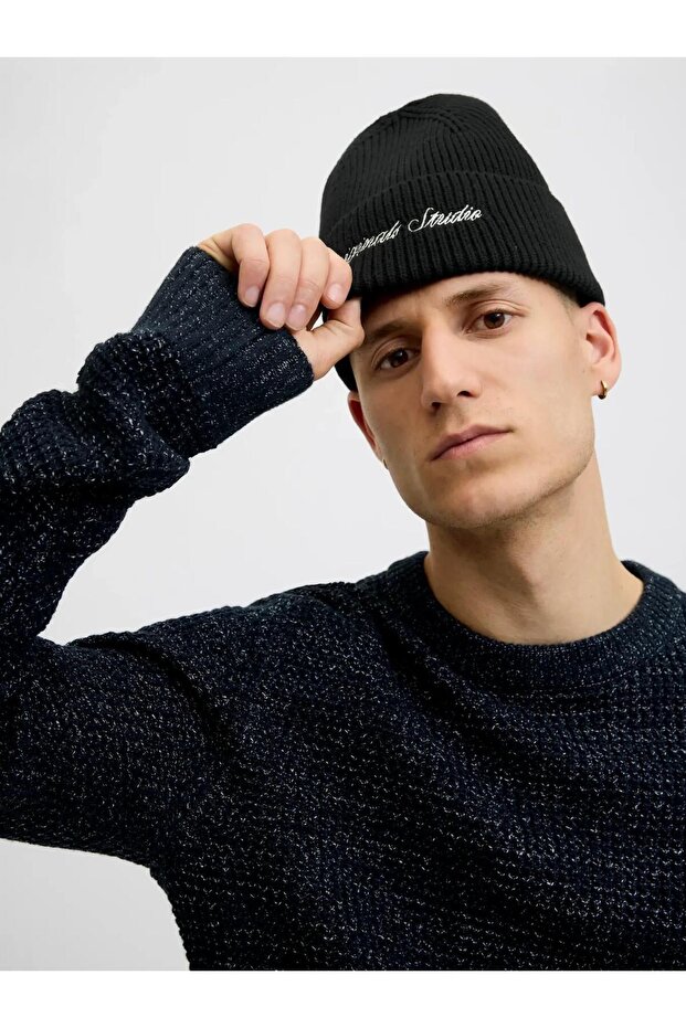 Men's Black Jacnorrebro Regular Beanie Noos Beanie 12284006-Black - 5