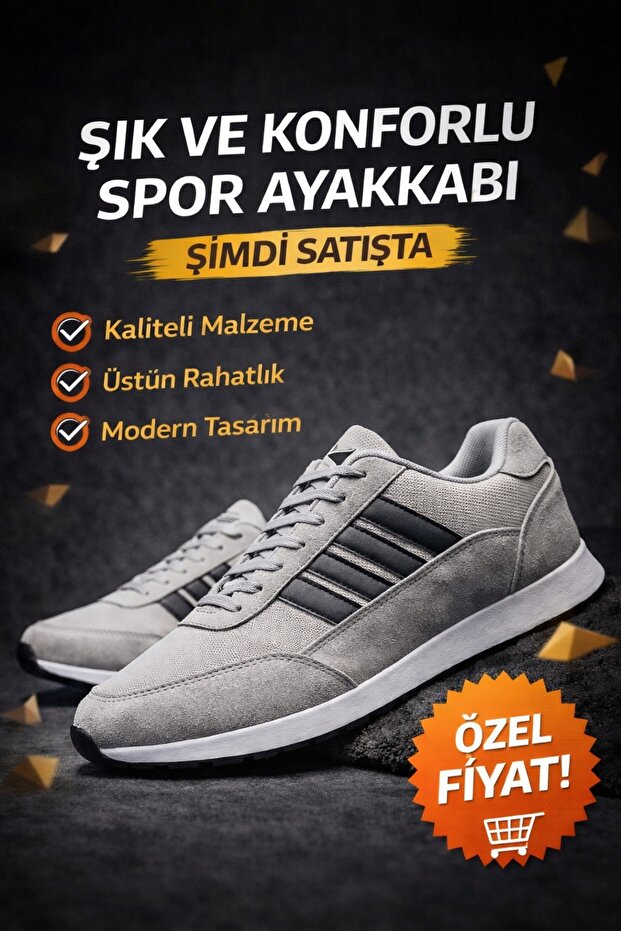 Unisex Black and White Breathable Lace-Up Sneakers