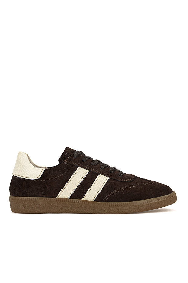 , Women's Genuine Leather Sneaker 1611035Z64032 Brown