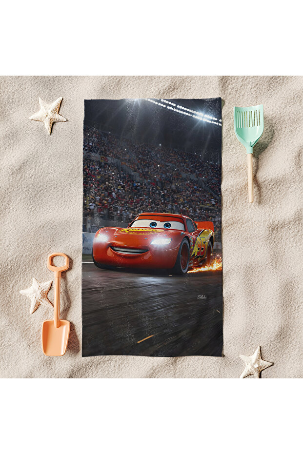 Red Car Beach Towel M75