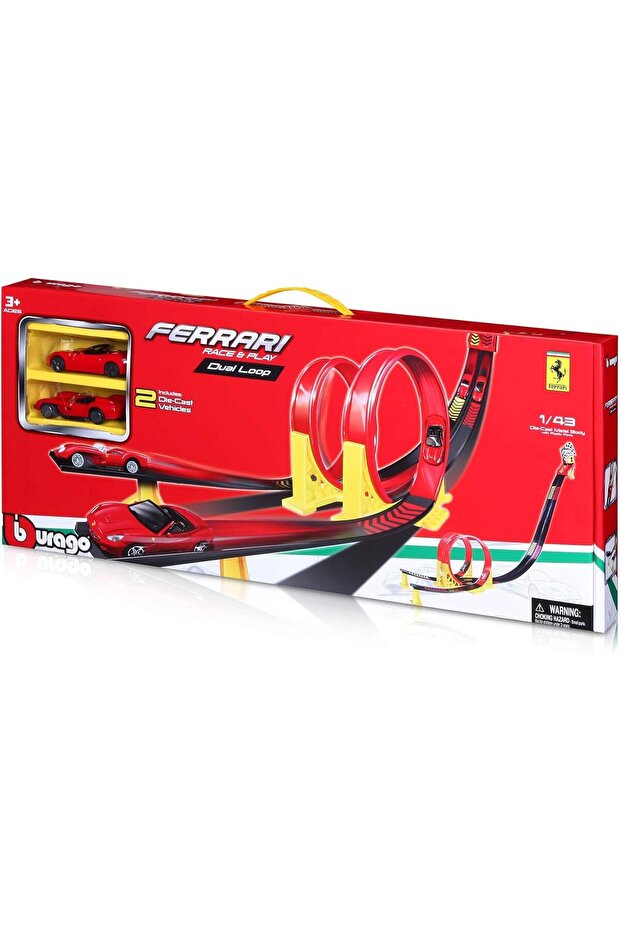 Ferrari Race And Play Dual Loop Playset