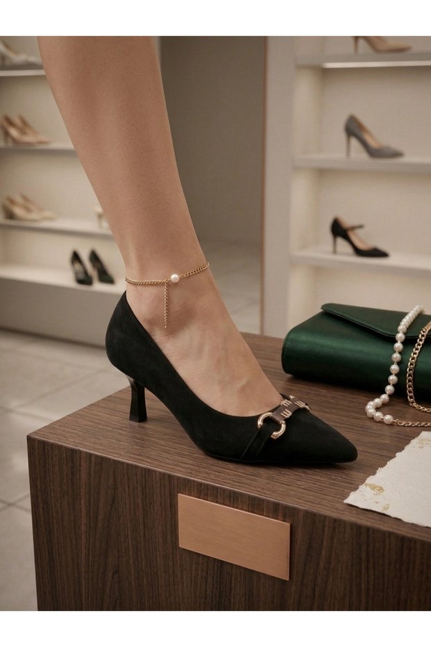 Genuine Leather Evening Dress Women's Shoes
