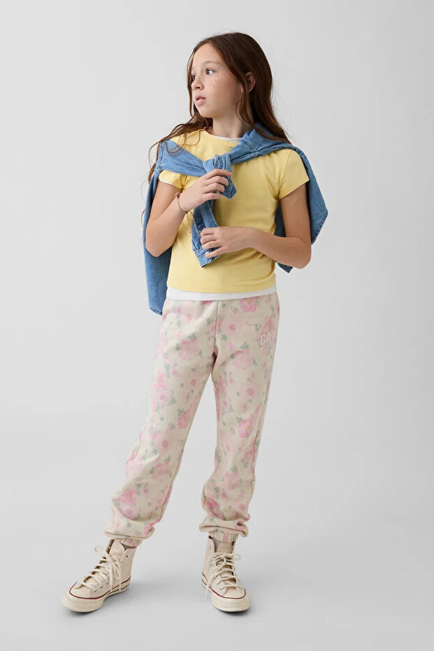 Girl's Relaxed Logo French Terry Jogger Sweatpants