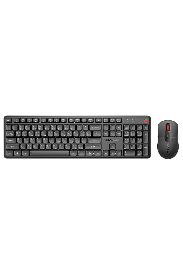 Wireless Keyboard Mouse Combo – 5000DPI, Silent Keys <22dB, 2.4GHz, Plug & Play, English