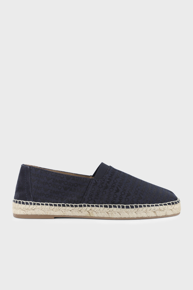 Men's Jacquard Espadrilles with Logo Print ESPADRIL EM005853 AF25529 MB418
