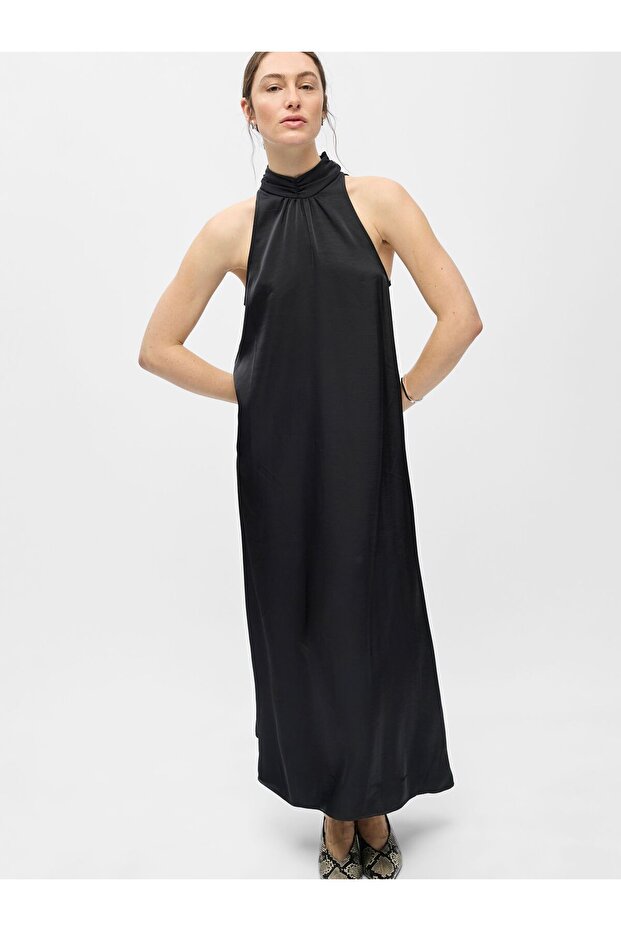 Rochie maxi din satin - 6