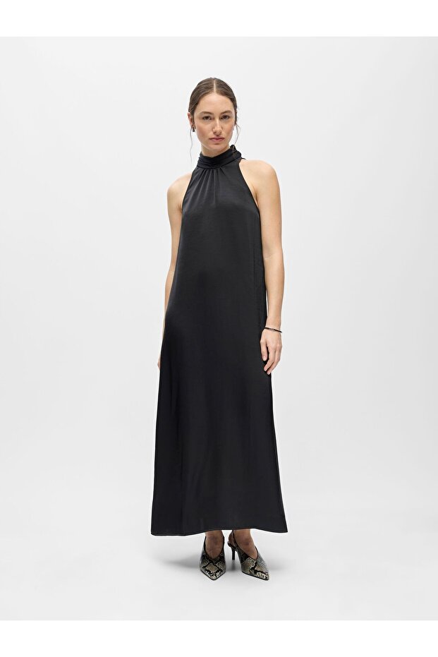 Rochie maxi din satin - 4