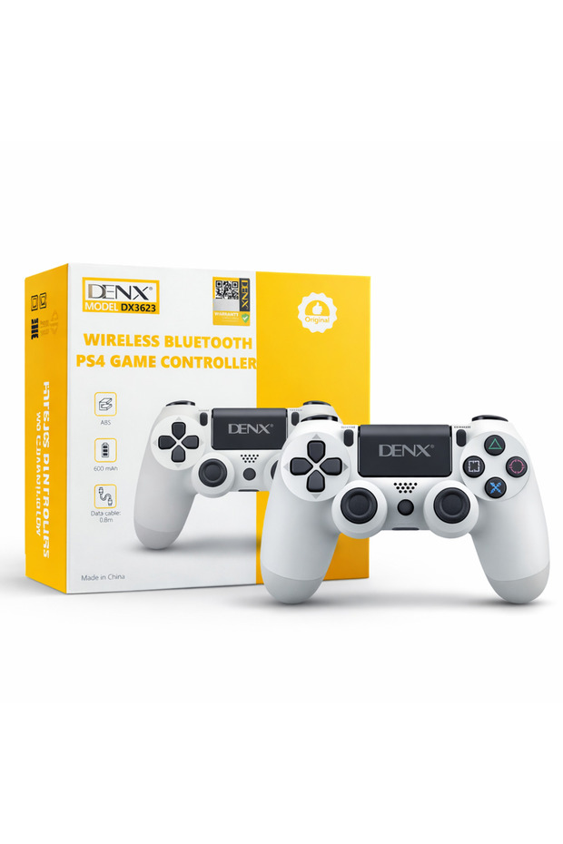 وحدة تحكم ألعاب لاسلكية بتقنية البلوتوث لجهاز PS4 من DENX مع مستشعر حركة سداسي المحاور، اهتزاز مزدوج، لوحة لمس DX3623 - 1