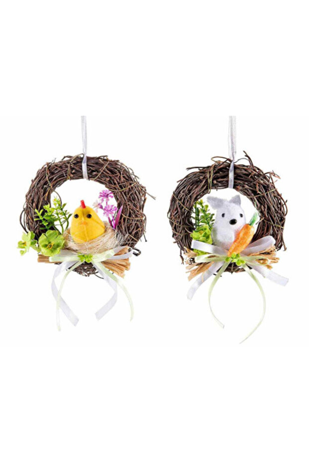 Set de 2 coronițe de Paște 10,5 cm - 3