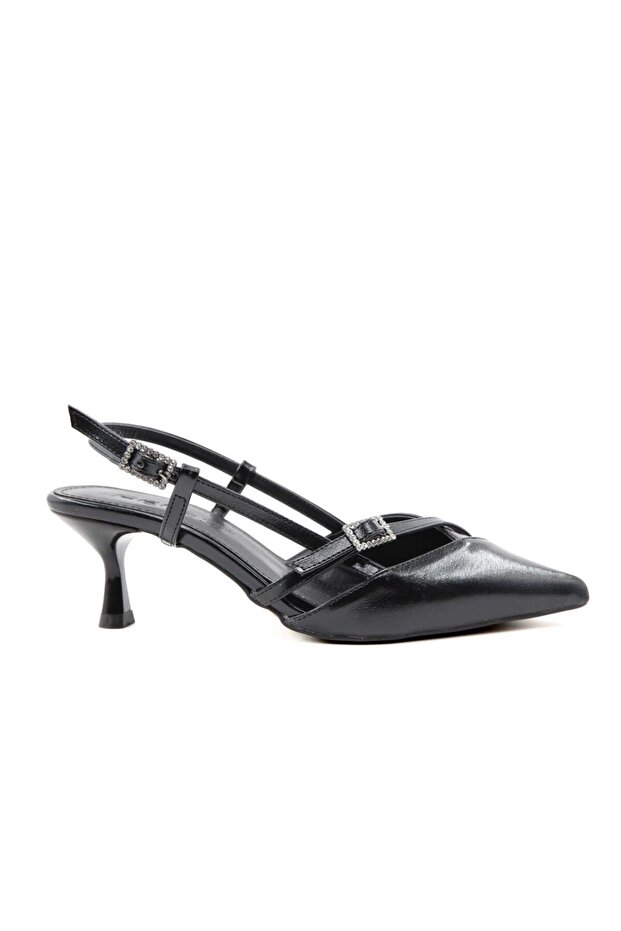 155-7350 Black Women's Heeled Shoes