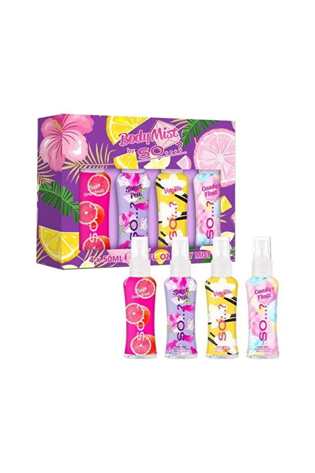 مجموعة معطر جسم بخاخ 4 × 50 مل من سو...؟