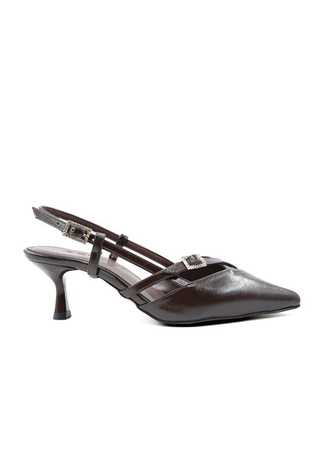 155-7350 Brown Women's Heeled Shoes