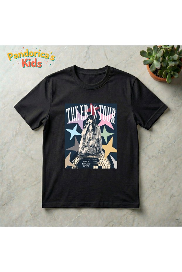 Pandorica's Taylor Swift the Eras Tour Design Cotton Unisex Kids T-Shirt