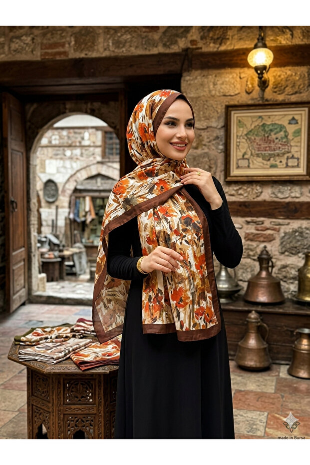 شال من الخيزران المنقوش