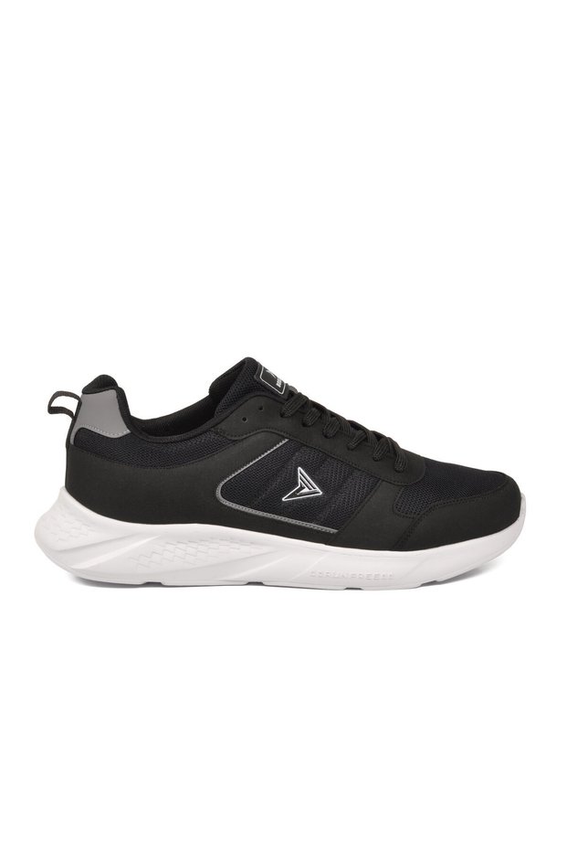 Black and White Mesh Lightweight Flexible Large Size Men's Sports Shoes 2030 m