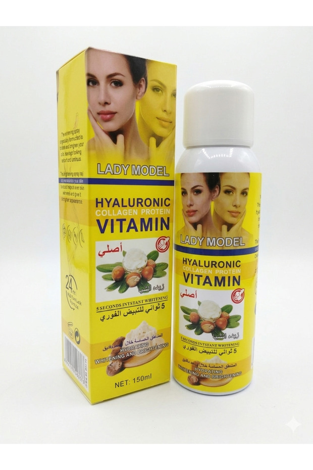 Hyaluronic Collagen Whitening Spray with Vitamin C & Arbutin 150ml – Brightening Hydrating Face Mist