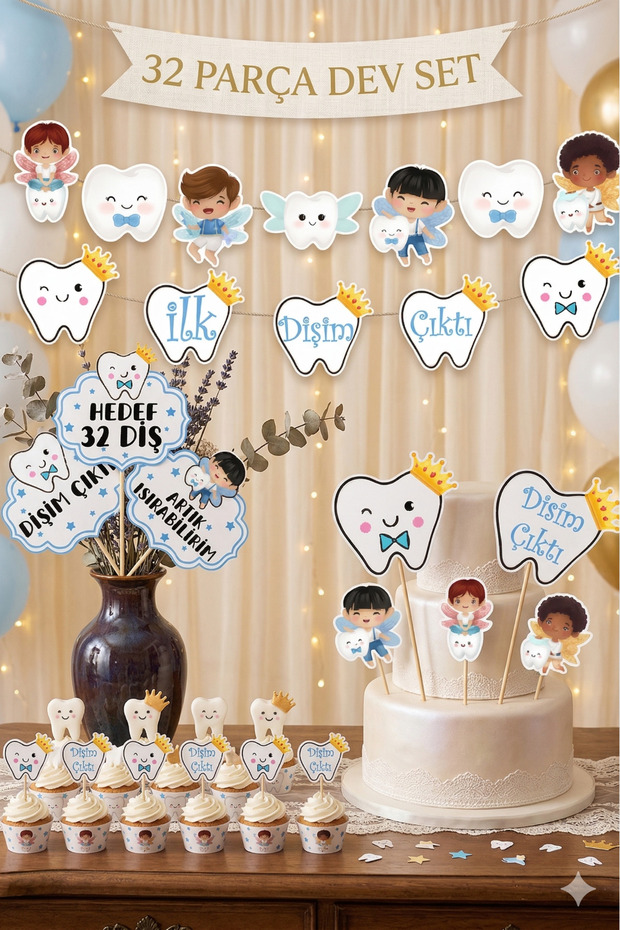 My Son's Tooth Came Out Speech Bubble Set 32 Pieces My First Tooth Came Out Tooth Wheat