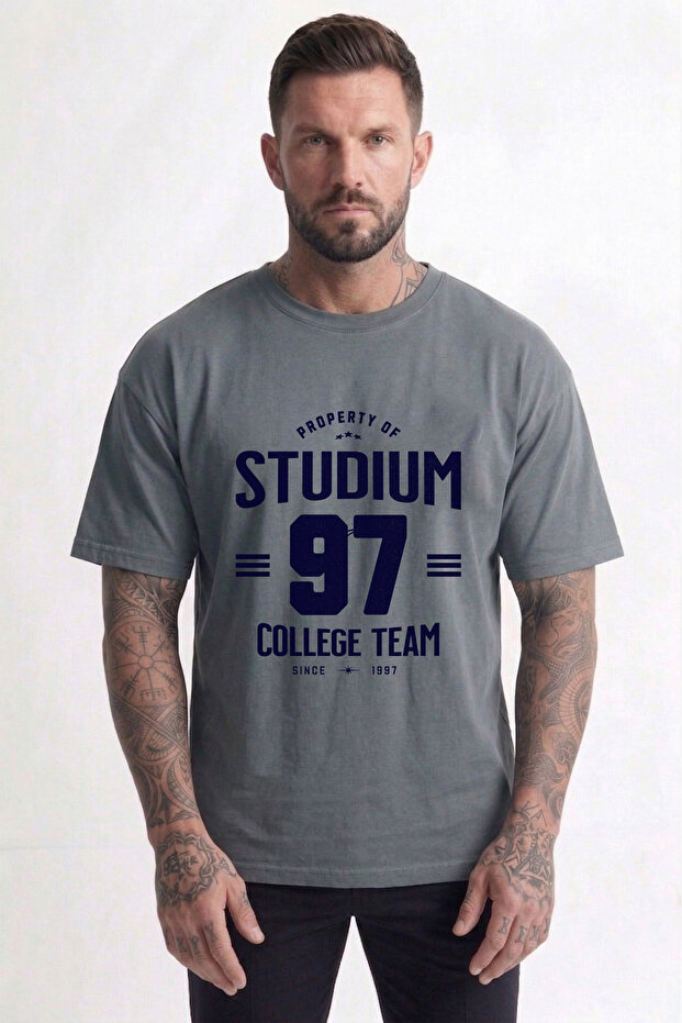Stadium College Team Printed Premium Cotton Men's Tshirt