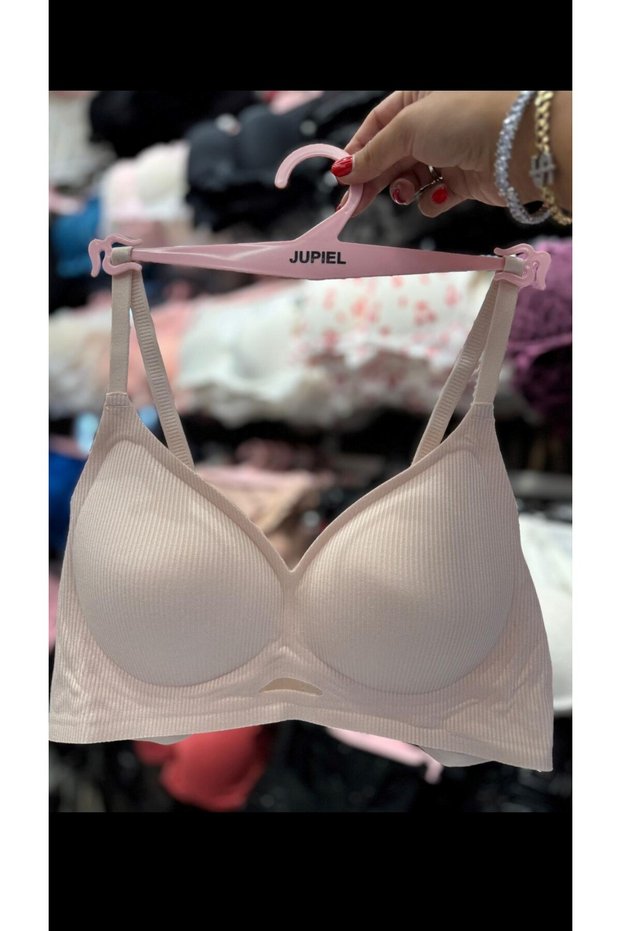 Beige Color Laser Cut Seamless Bra - Non-Marking Ghost Bra