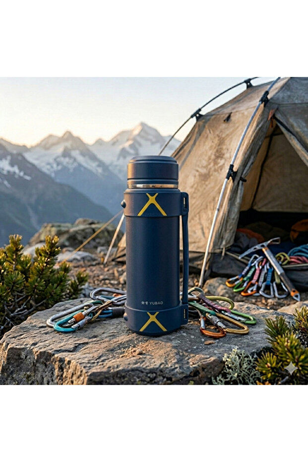 Yubao 2000 ml Double Layer Vacuum Stainless Steel Thermos - Leak-Proof Design for Outdoor and Camping