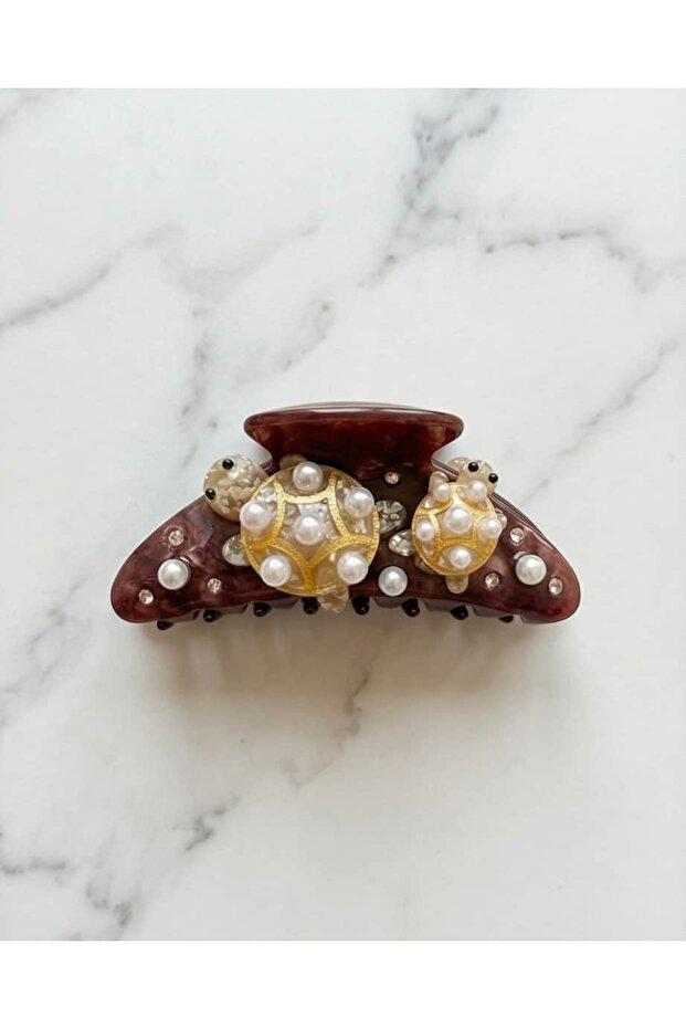 Caret Pearl Turtle Acrylic Latch Buckle