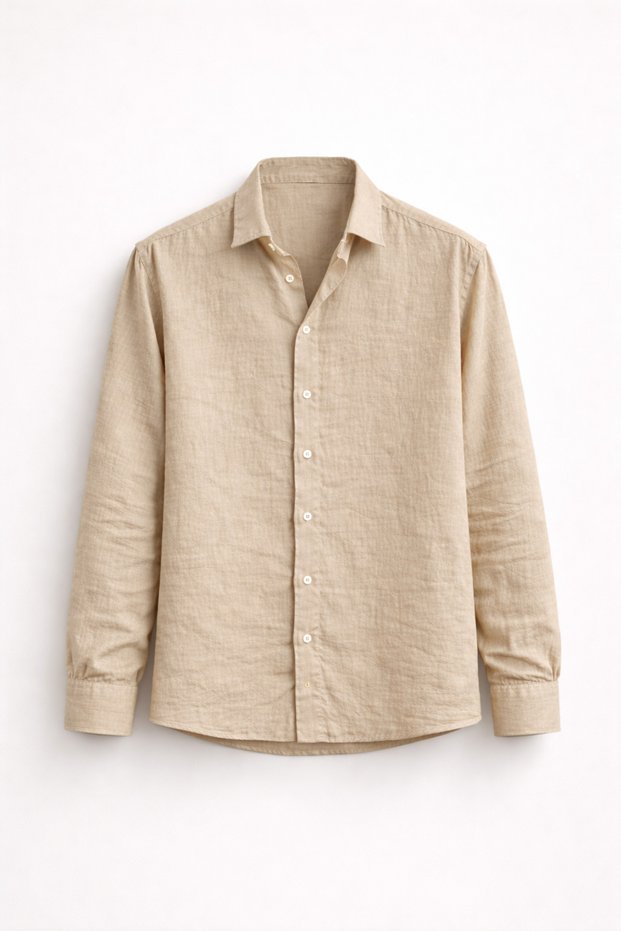 Premium Summer Collection Muslin Linen Men's Shirt – Lightweight, Breathable, Comfortable Fit