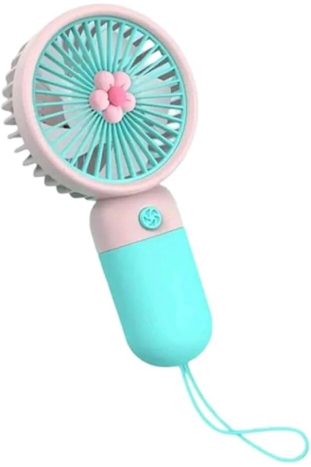 Mini Portable USB Fan, 3 Speed Settings, Rechargeable Battery, Quiet Operation, for Camping,