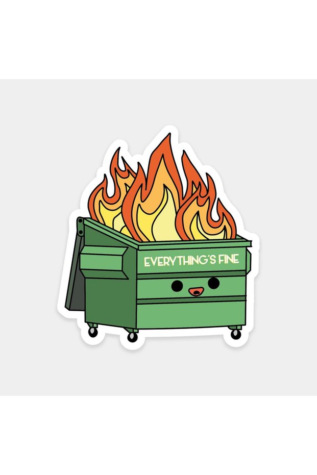 Everything Is Okay, but I'M Struggling Sticker